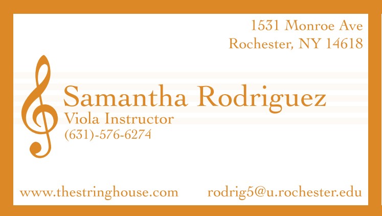 string house business card